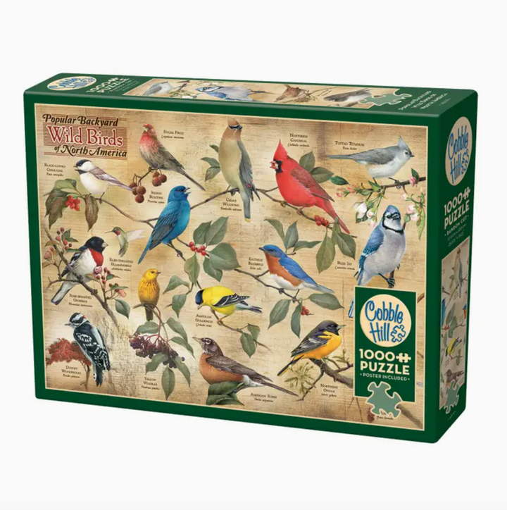 Popular Backyard Wild Birds of North America Puzzle - 1000 Piece