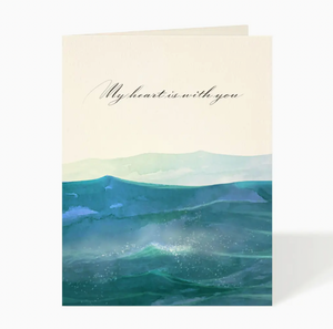 ocean swells sympathy card - FD3