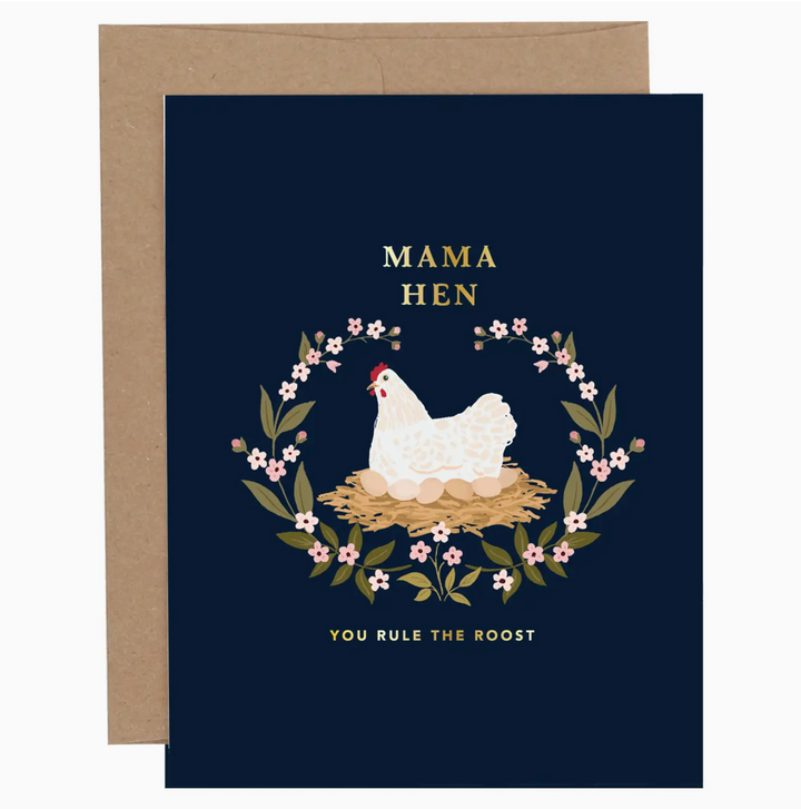 mama hen mother's day card - PF7