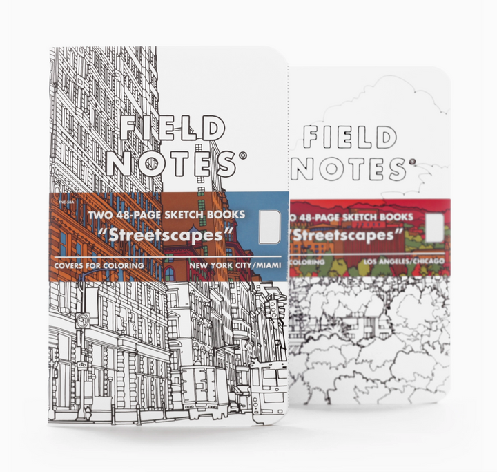 Field Notes Streetscapes Sketch Book 2 Pack - LA &amp; Chicago