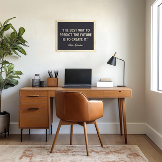 Benoit's Design Co The Best Way To Predict The Future Is To Create It Felt Banner