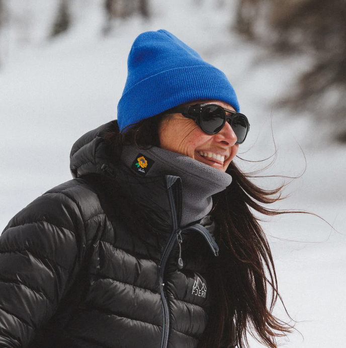 SKIDA USA Knit Ridge Beanie - Bijoux Blue