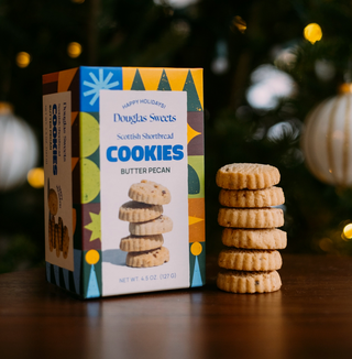 Vermont-Made Scottish Shortbread Cookies Holiday Box - Butter Pecan