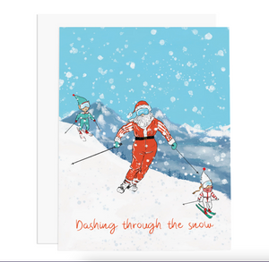 ski santa card - RC7