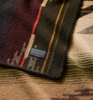 Pendleton Tumalo Throw Blanket - Olive Multi ZF638