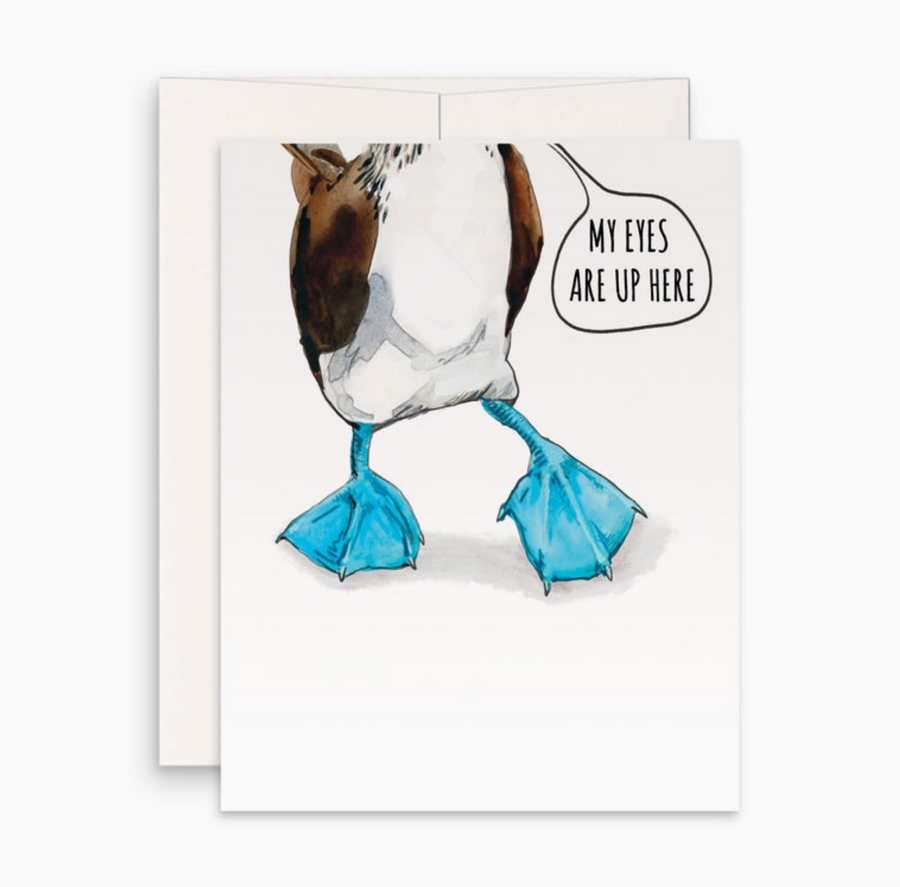 blue footed boobie card - LS1