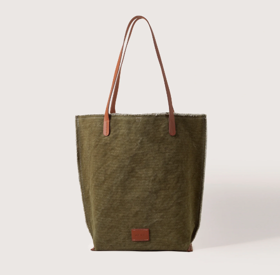 Hana Canvas Tote Bag - Olive