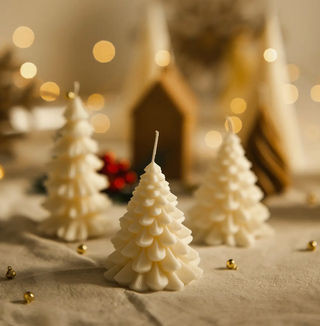 Wide Christmas Tree Candle