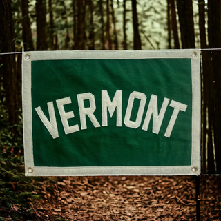 Vintage-Inspired Vermont Wall Pennant