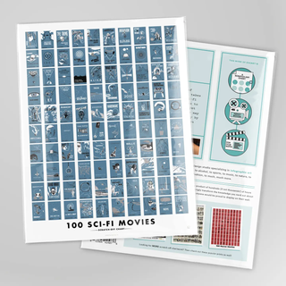 100 Sci-Fi Movies Scratch-Off Chart - 12x16