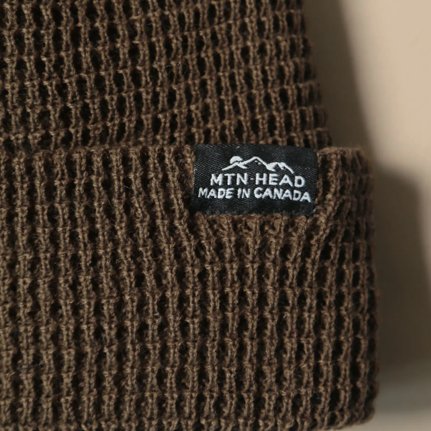 Waffle Knit Toque - Dark Olive