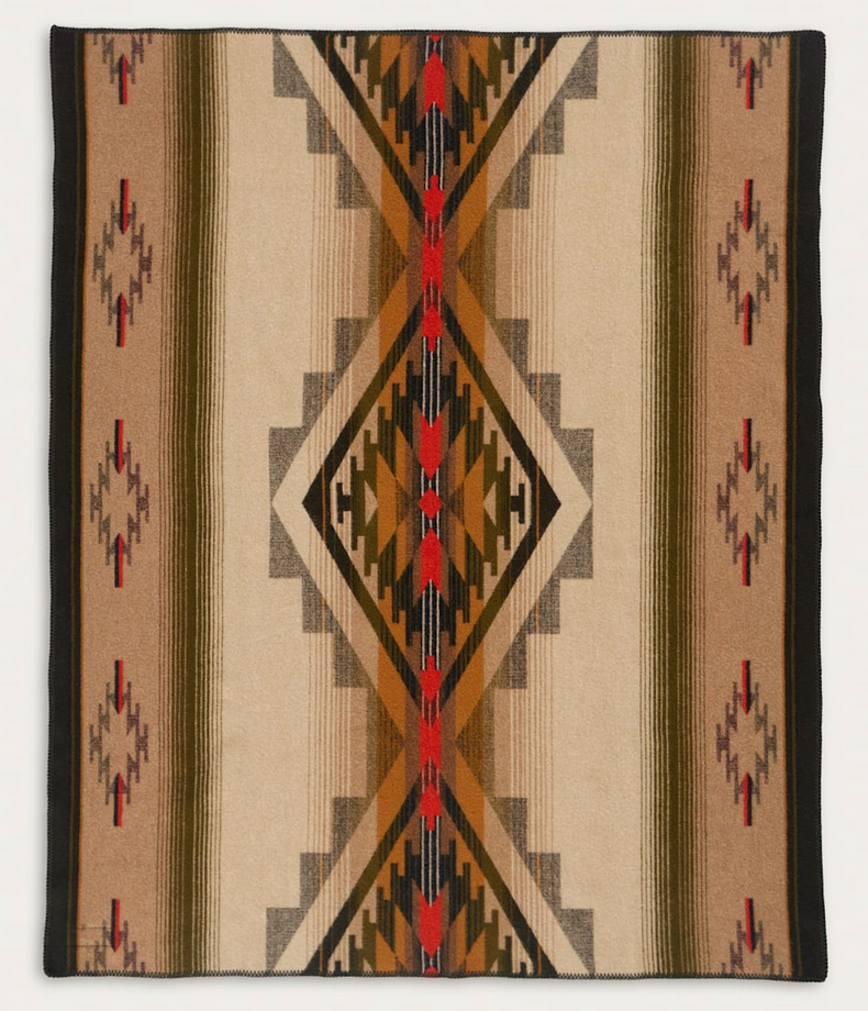 Pendleton Tumalo Throw Blanket - Olive Multi ZF638