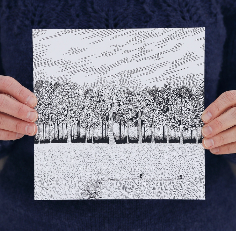 Summer Explorers Print - 8x8