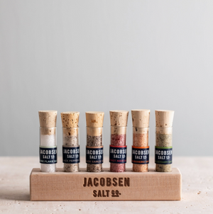 Infused Sea Salt Gift Set with Wooden Stand