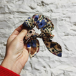 Load image into Gallery viewer, Cotton Bow Scrunchie - Morning Hive
