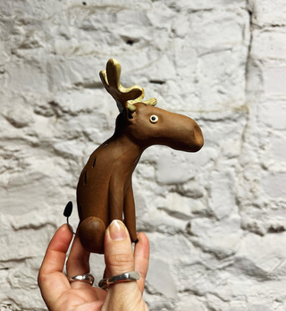 Victory Pottery Ceramic Figurine Moose