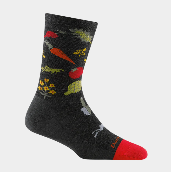 Darn Tough Women's Farmers Market Crew Socks - Charcoal