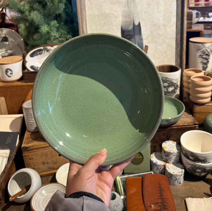Large Ceramic Pasta Bowl - Sage