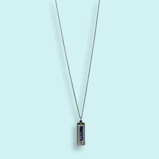 Silver Harmonica Necklace
