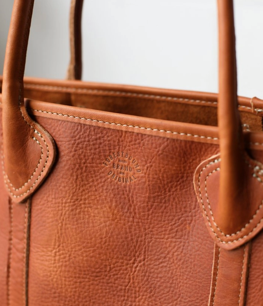 Leather Passenger Tote - Brown