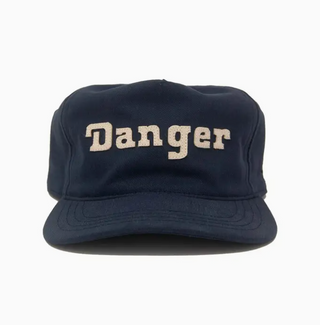 Danger Strapback Cap - Navy