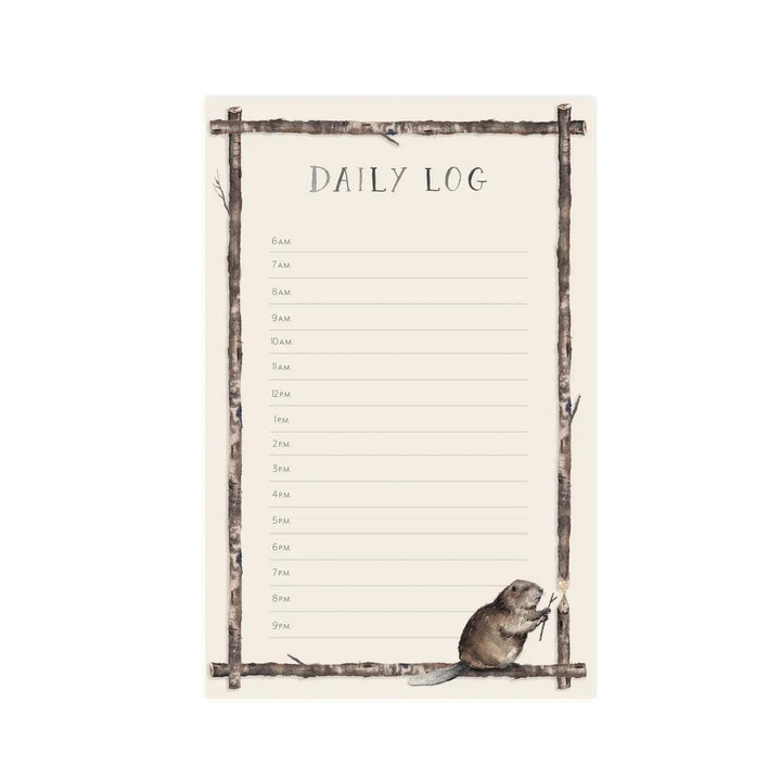 Daily Log Beaver Notepad