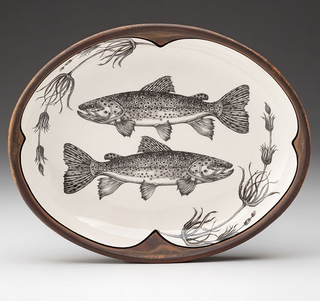 Laura Zindel Small Serving Dish - Brown Trout
