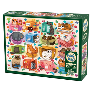 Cats vs Puzzles 1000 Piece Puzzle
