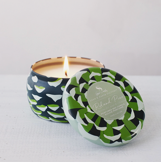 Roland Pine Large Tin Candle