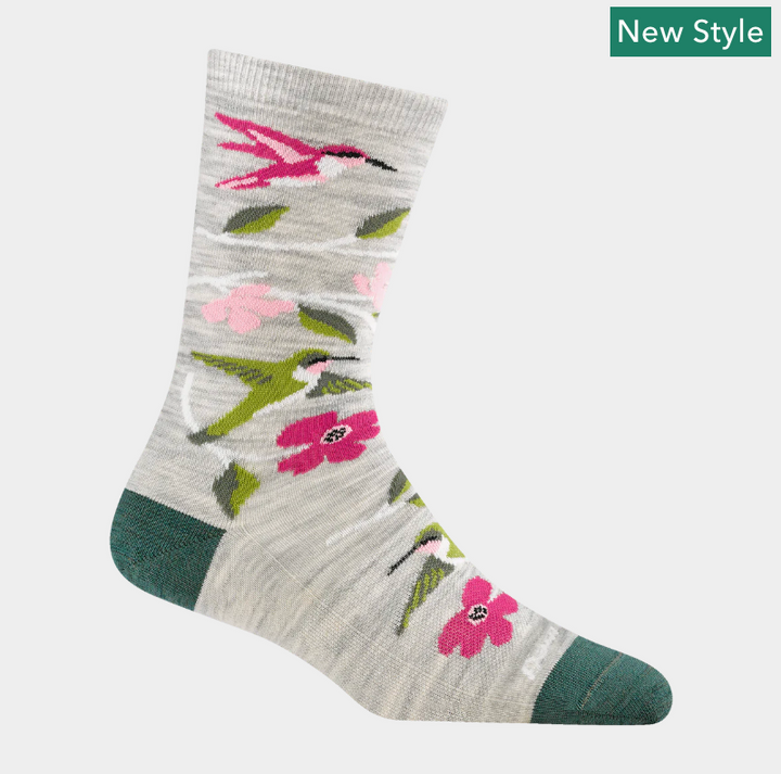 Darn Tough Women's Birds of A Feather Socks - 6121 Ash