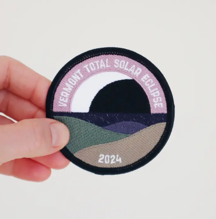 Vermont Solar Eclipse Embroidered Patch