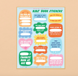 Kids Book Plate Stickers