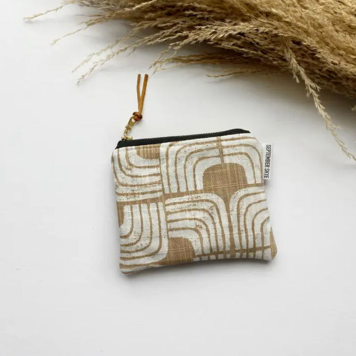 Small Square Pouch - Natural Arches