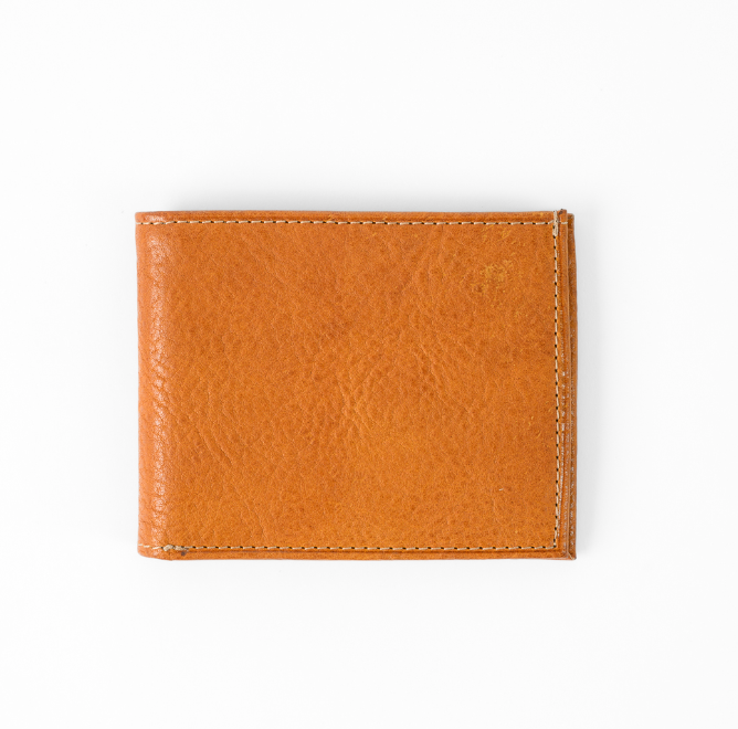 Leather Bifold Wallet - Modern Saddle