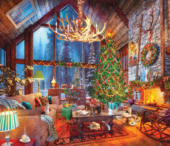 Christmas at the Cabin Puzzle - 1000 piece