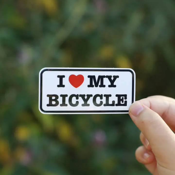 I Love My Bicycle Sticker