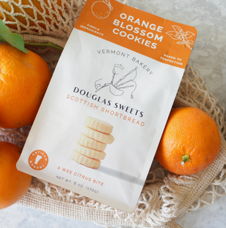 Vermont Made Orange Blossom Shortbread Cookies