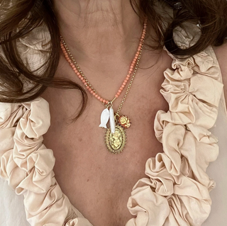 Coraline Mother of Pearl Fish Necklace