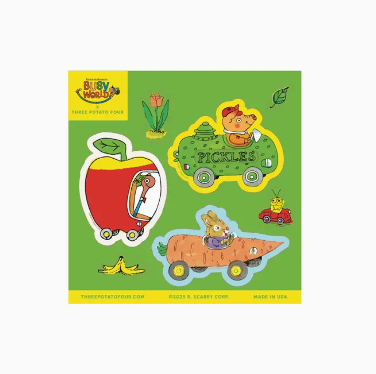 Richard Scarry Sticker Sheet - Common Deer
