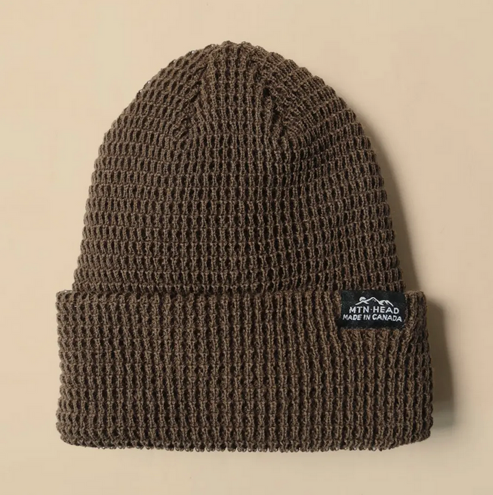 Waffle Knit Toque - Dark Olive