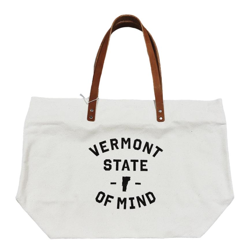 Common Deer Vermont State of Mind Canvas Tote