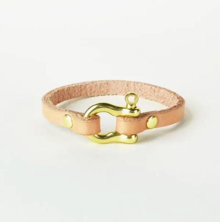 Shackle Leather Bracelet