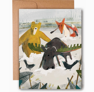 moose in deep snow card - GG2