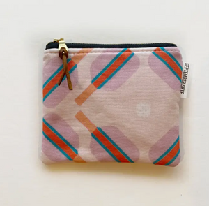 Pink Pickleball Small Square Pouch