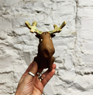 Victory Pottery Ceramic Figurine Moose