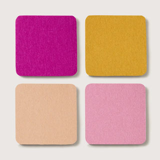 Bierfizl Square Felt Coaster 4 Pack - Superbloom