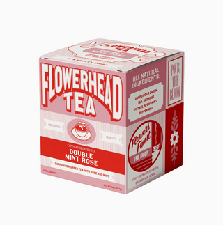 Flowerhead Tea Box of 15 - Double Mint Rose