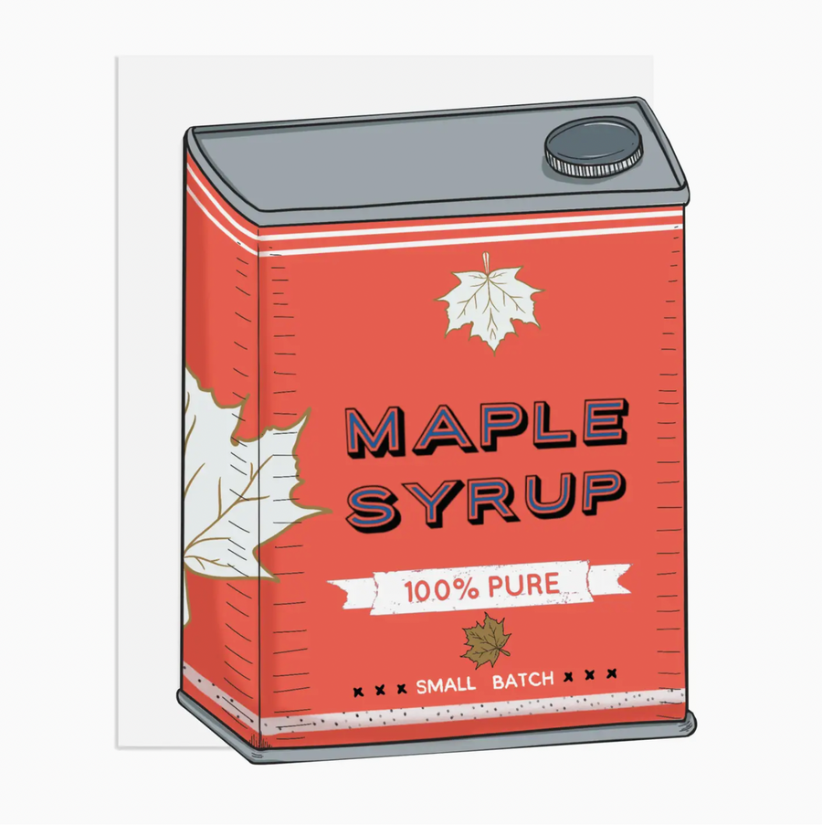 maple syrup can card - RC2