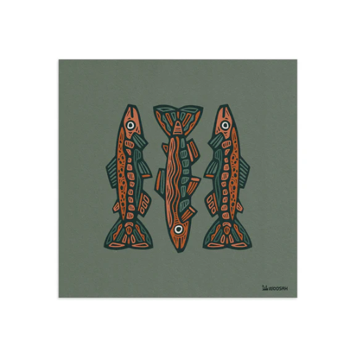 Fish School Print 12 x 12