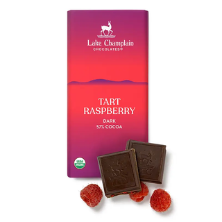 Lake Champlain Tart Raspberry Dark Organic Chocolate Bar